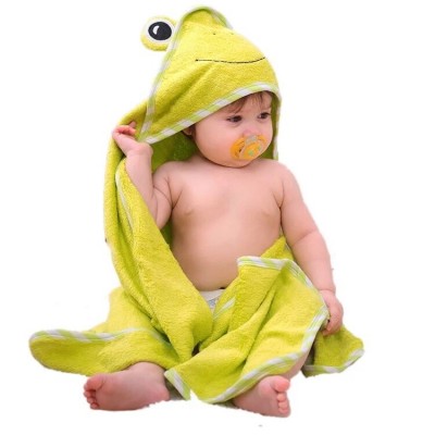 baby soft hooded bath towel/bamboo terry fabric