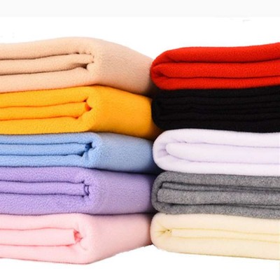 Polyester filament polar fleece / one side brushed fleece / soft touch fleece toy fabric